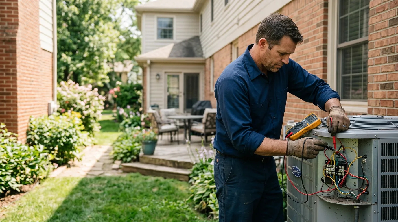 HVAC technician working near Forest City, PA